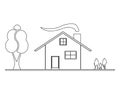 House sketch vector Royalty Free Stock Photo