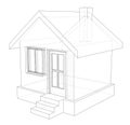 House sketch. Vector Royalty Free Stock Photo