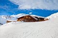 House in snow. Alps, Mayrhofen, Austria