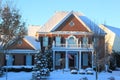 Winter House Snow Royalty Free Stock Photo