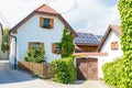 House with solar panels in Austria Royalty Free Stock Photo