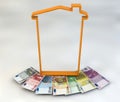 House spending tax money IMU euro banknotes