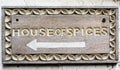 House of spices sign