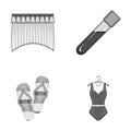 House, sport and other monochrome icon in cartoon style. travel, medicine icons in set collection.