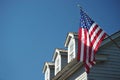 House in St Augustin with american flag