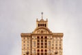 House with a star on Khreschatyk square built 1954 at Soviet Union time in Kyiv, Ukraine.