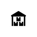 Barn farm icon. Cargo sign Royalty Free Stock Photo