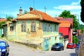 House and street in Schei cvartal in south of the city Brasov, Transylvania Royalty Free Stock Photo