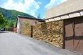 House and street in Schei cvartal in south of the city Brasov, Transylvania Royalty Free Stock Photo