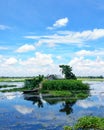 House Submerged by flood