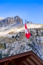 Street view in Kandersteg, mountains, Switzerland