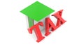 House with tax concept Royalty Free Stock Photo