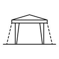 House tent icon, outline style