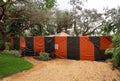 House tented for termites and ready for fumigation.