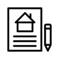 House thin line vector icon