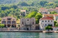 House Three Sisters (Tre Sorelle) in Prcanj, Kotor Bay, Montenegro Royalty Free Stock Photo