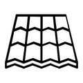 house tile roof icon vector illustration symbol design