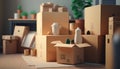 From House to Home: The Logistics of Moving and Delivery Make Moving Day a Success - ai generated