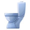 House toilet icon, cartoon style