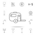 house trailer icon. Detailed set of web icons and signs. Premium graphic design. One of the collection icons for websites, web des Royalty Free Stock Photo