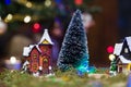 House and tree in the presepio scene