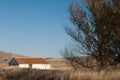 House an trees in the Gallocanta Lagoon.