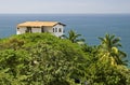 House in the tropics with ocean view Royalty Free Stock Photo