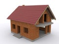 House under construction Royalty Free Stock Photo