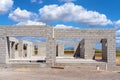 House Under Construction In A Residential Suburb Royalty Free Stock Photo