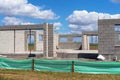 House Under Construction In A Residential Suburb Royalty Free Stock Photo