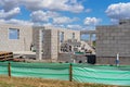 House Under Construction In A Residential Suburb Royalty Free Stock Photo