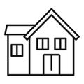House utilities icon, outline style