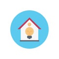 House vector flat color icon Royalty Free Stock Photo