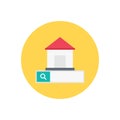 House vector flat color icon Royalty Free Stock Photo