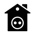 House vector glyph flat icon Royalty Free Stock Photo