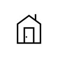 House vector icon. Home illustration sign. Building symbol. Apartament logo.