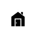 House vector icon. Home illustration sign. Building symbol. Apartament logo.