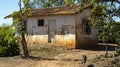 House very simple and poorly cared for a poor farm in Brazil Royalty Free Stock Photo