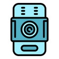 House video intercom icon vector flat Royalty Free Stock Photo