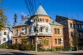 House - Villa the Austro-Hungarian architecture of 18-19 centuries in the old streets of Chernivtsi in Bukovina in Europe