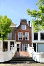 House in at the Voorstraat in Delft, Holland Royalty Free Stock Photo