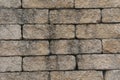 House wall made of gray natural stone Royalty Free Stock Photo