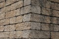 House wall made of gray natural stone Royalty Free Stock Photo