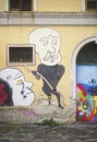 Funny graffiti in Naples by unknown author