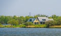 House at the water, Cottage at the seaside of tholen, Bergse diepsluis, Oesterdam, Zeeland, The netherlands