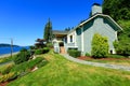 House with water front view. Port Orchard town, WA