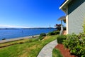 House with water front view. Port Orchard town, WA