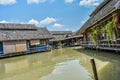 House in the water landmark in Thailand