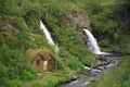 House by the waterfall