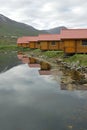 House on waterside in Olafsfjordur, Iceland